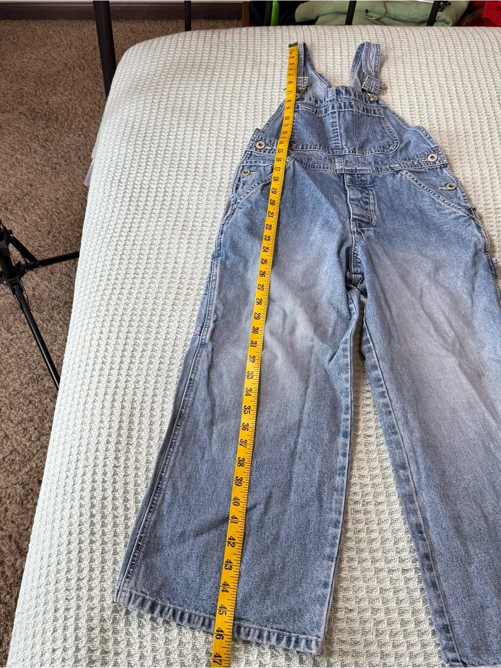 Vintage 90s Gap Denim Bibs Overalls Kids Medium Girl Boy 100% Cotton Y2K Farmer